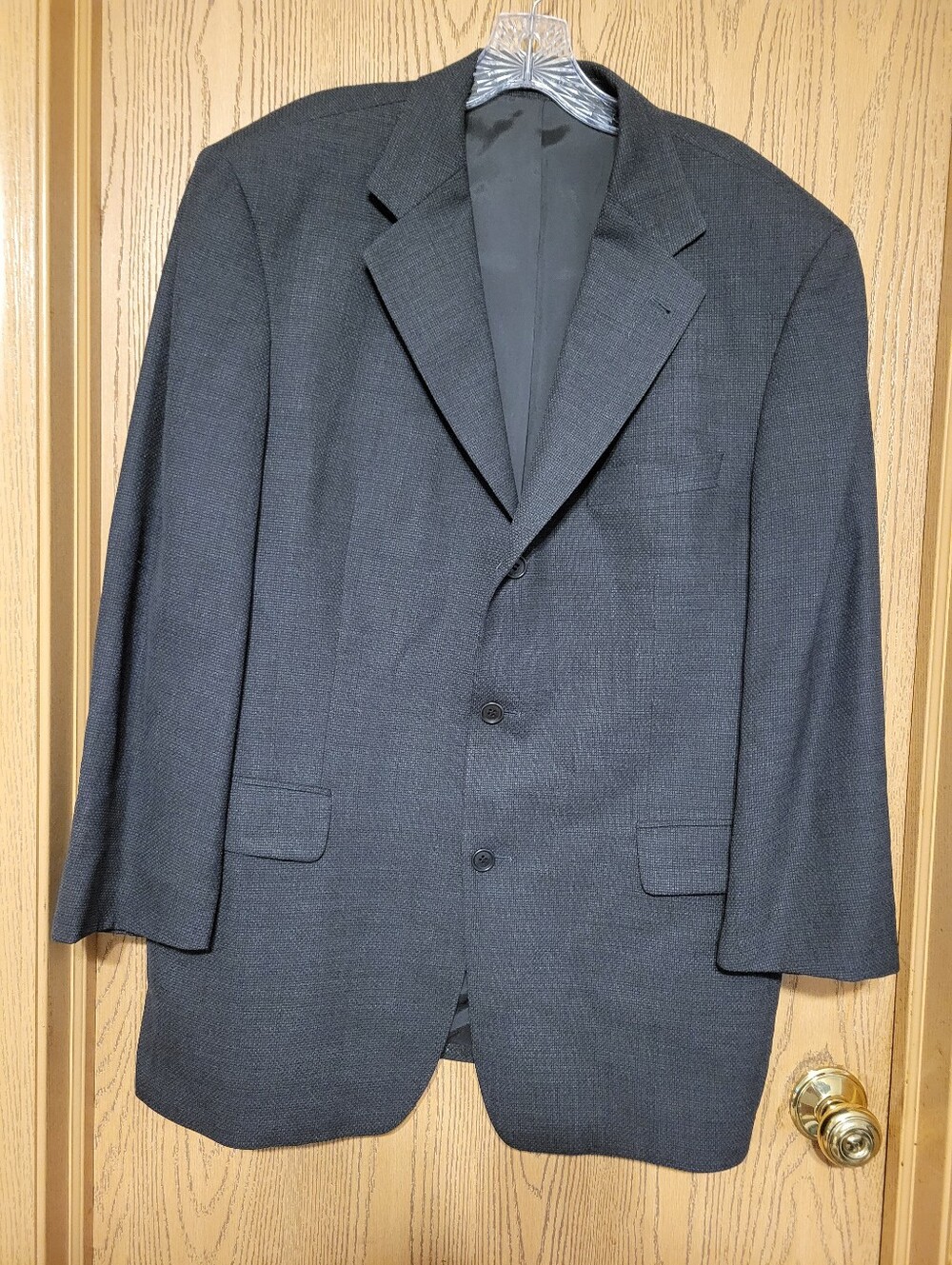 Hugo Boss Men's Loro Piana Super 110 s Dark Gray Blazer Sport Jacket    44  R